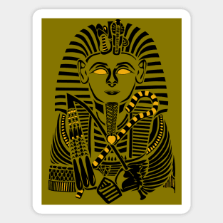 King Tutankhamun Tribal style art Magnet